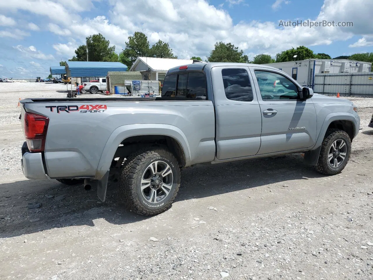 2019 Toyota Tacoma Access Cab Silver vin: 5TFSZ5AN1KX169847