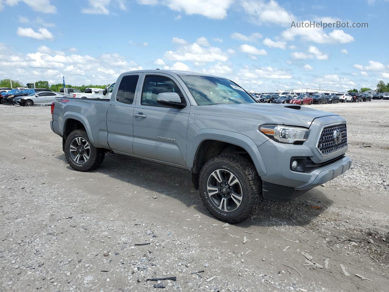 2019 Toyota Tacoma Access Cab Серебряный vin: 5TFSZ5AN1KX169847