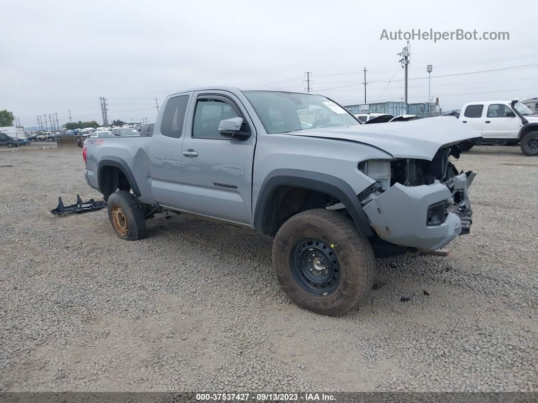 2019 Toyota Tacoma 4wd Sr5/trd Sport Gray vin: 5TFSZ5AN1KX193128