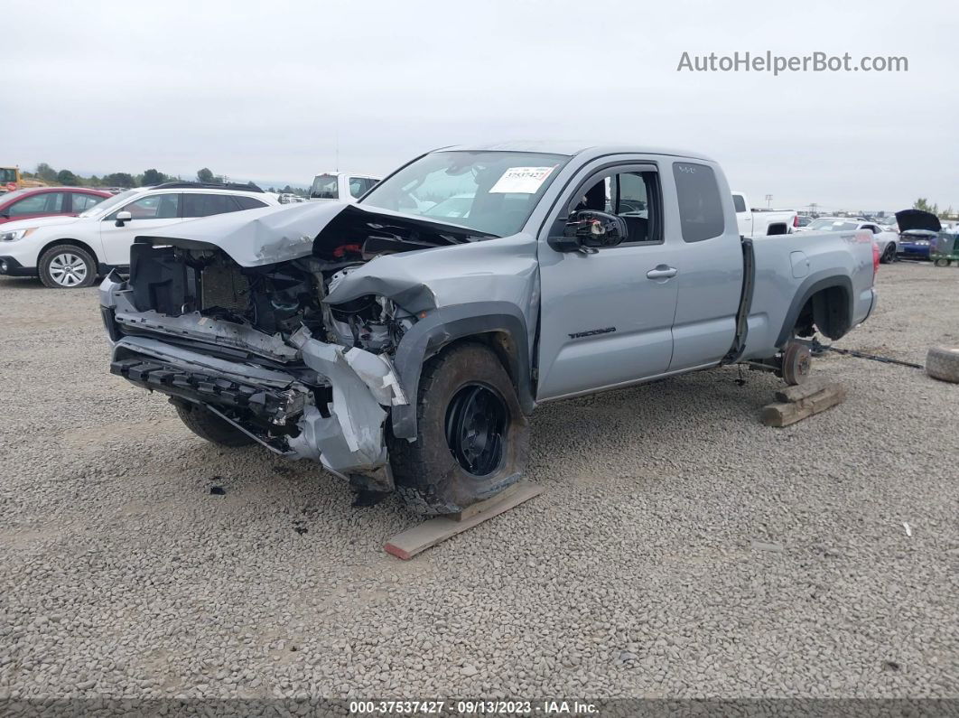 2019 Toyota Tacoma 4wd Sr5/trd Sport Gray vin: 5TFSZ5AN1KX193128