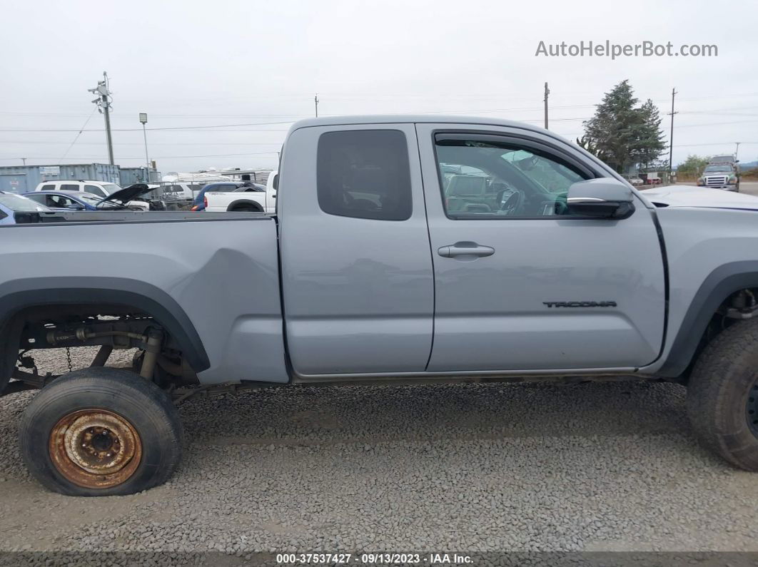 2019 Toyota Tacoma 4wd Sr5/trd Sport Gray vin: 5TFSZ5AN1KX193128