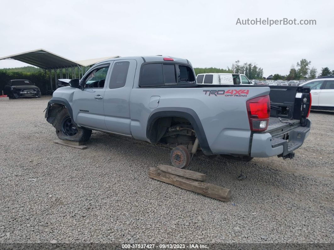 2019 Toyota Tacoma 4wd Sr5/trd Sport Gray vin: 5TFSZ5AN1KX193128