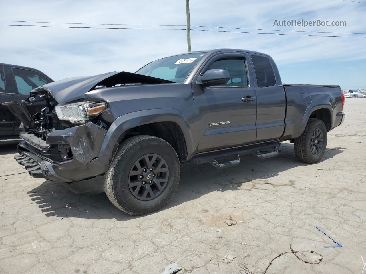 2020 Toyota Tacoma Access Cab Charcoal vin: 5TFSZ5AN1LX225612