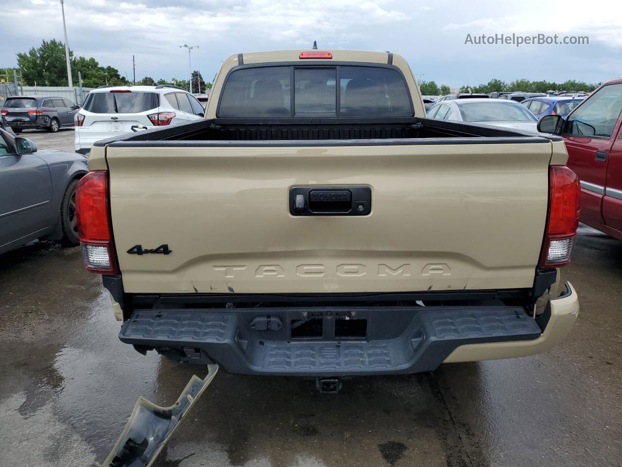 2019 Toyota Tacoma Access Cab Желто-коричневый vin: 5TFSZ5AN2KX171123