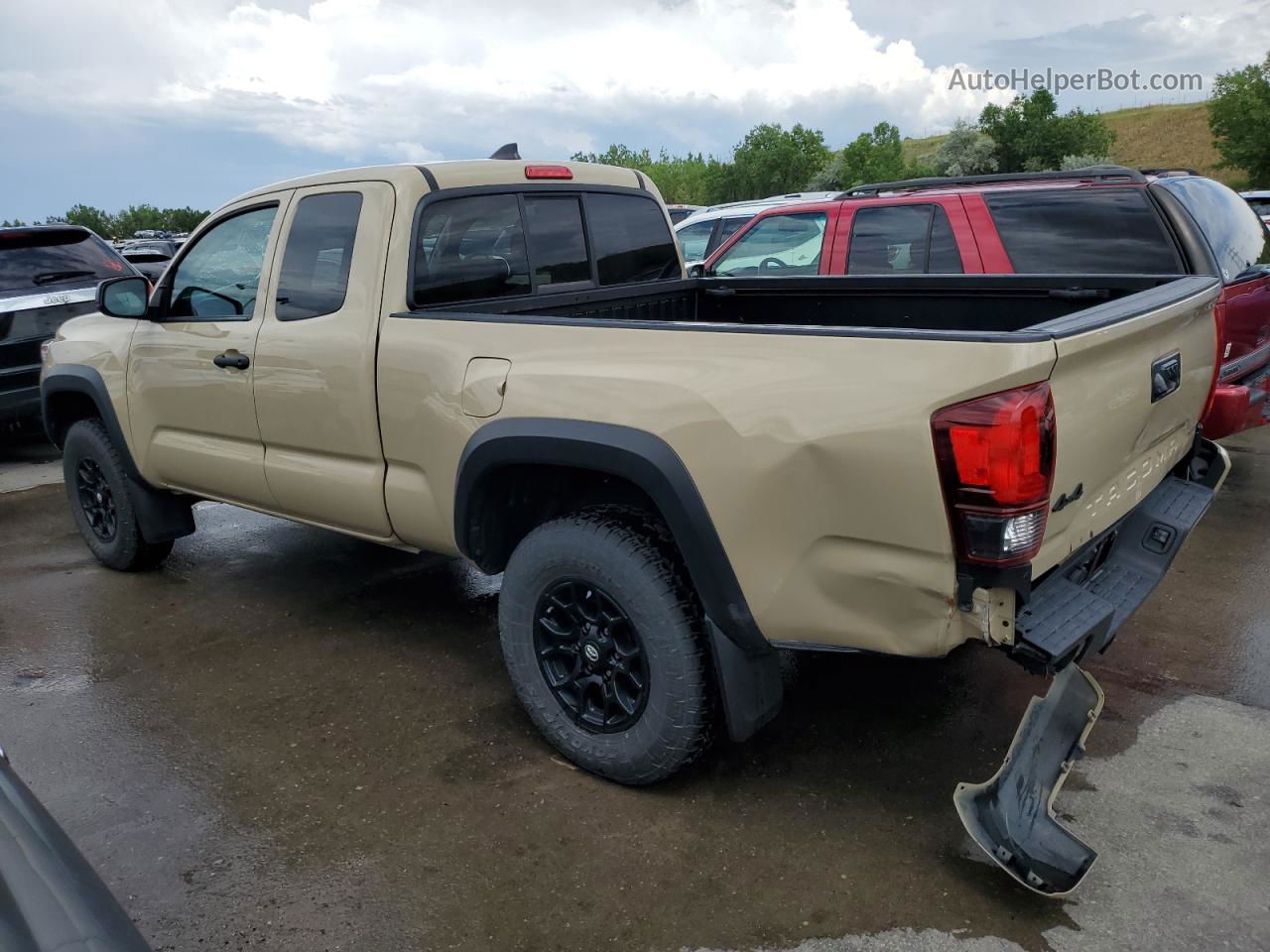 2019 Toyota Tacoma Access Cab Tan vin: 5TFSZ5AN2KX171123