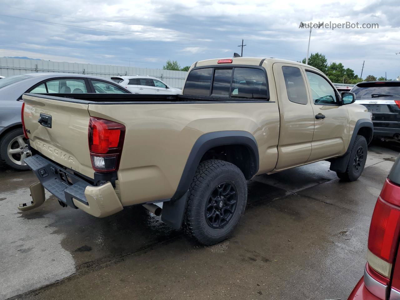 2019 Toyota Tacoma Access Cab Желто-коричневый vin: 5TFSZ5AN2KX171123