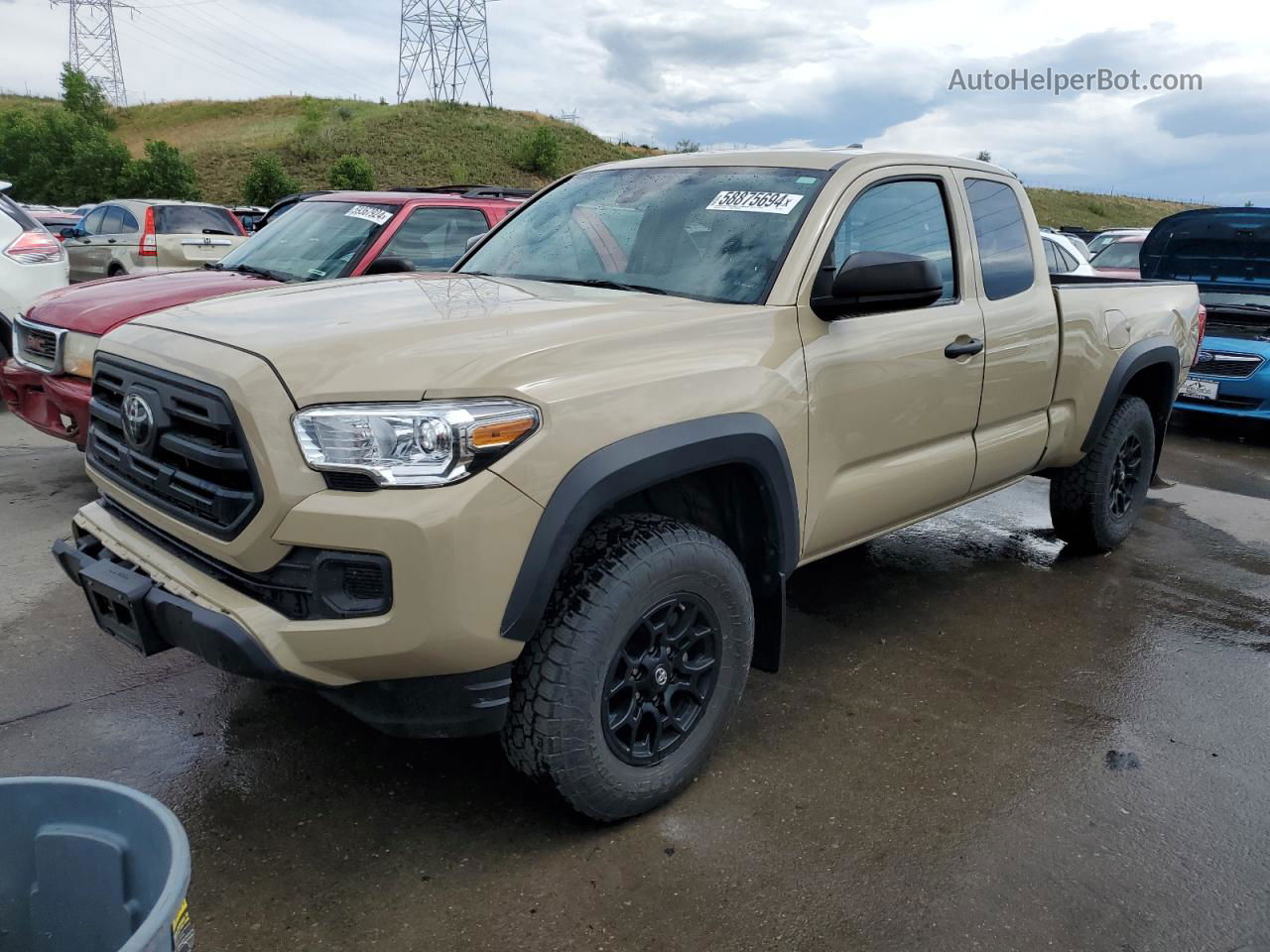 2019 Toyota Tacoma Access Cab Tan vin: 5TFSZ5AN2KX171123