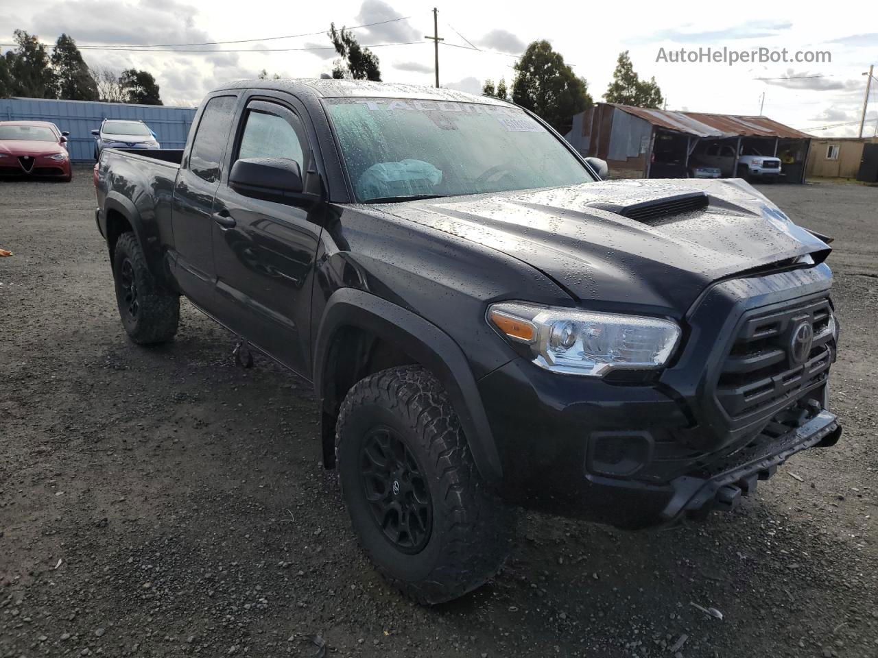 2019 Toyota Tacoma Access Cab Black vin: 5TFSZ5AN4KX191762