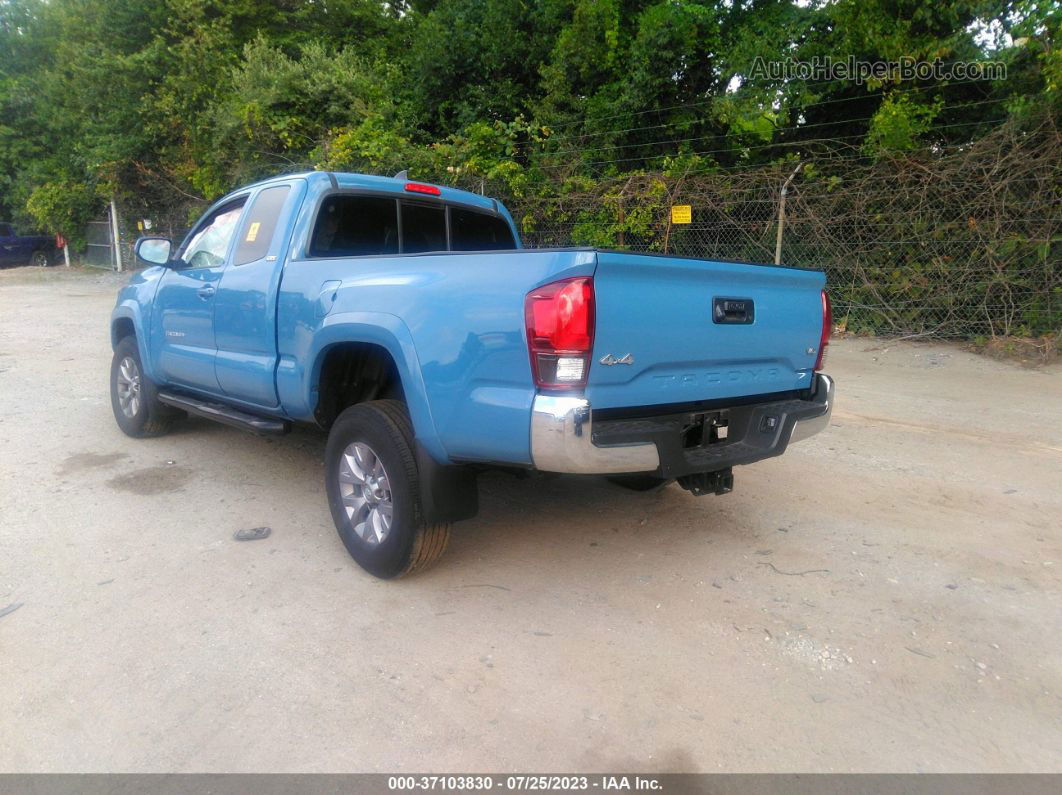 2019 Toyota Tacoma 4wd Sr5/trd Sport Синий vin: 5TFSZ5AN5KX183315