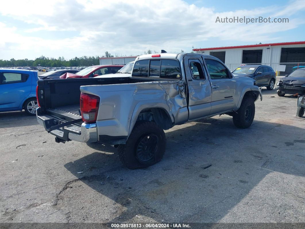 2019 Toyota Tacoma Sr5 V6 Silver vin: 5TFSZ5AN7KX165981