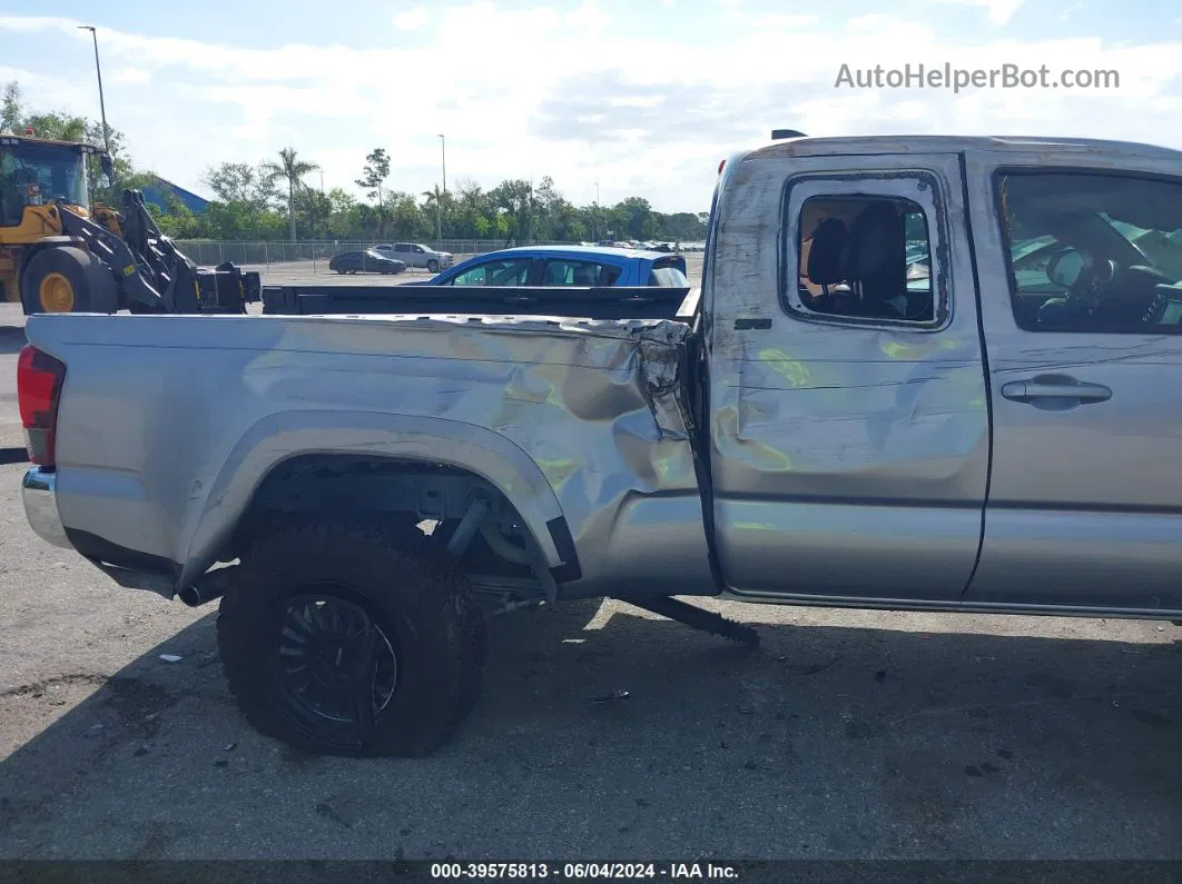 2019 Toyota Tacoma Sr5 V6 Silver vin: 5TFSZ5AN7KX165981