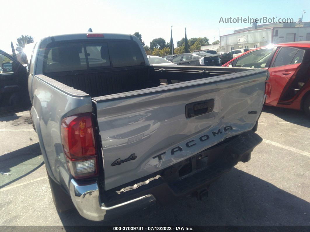 2019 Toyota Tacoma 4wd Sr5/trd Sport Gray vin: 5TFSZ5AN7KX201362