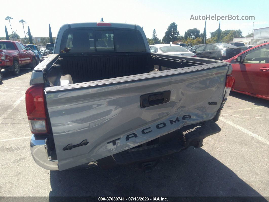 2019 Toyota Tacoma 4wd Sr5/trd Sport Gray vin: 5TFSZ5AN7KX201362