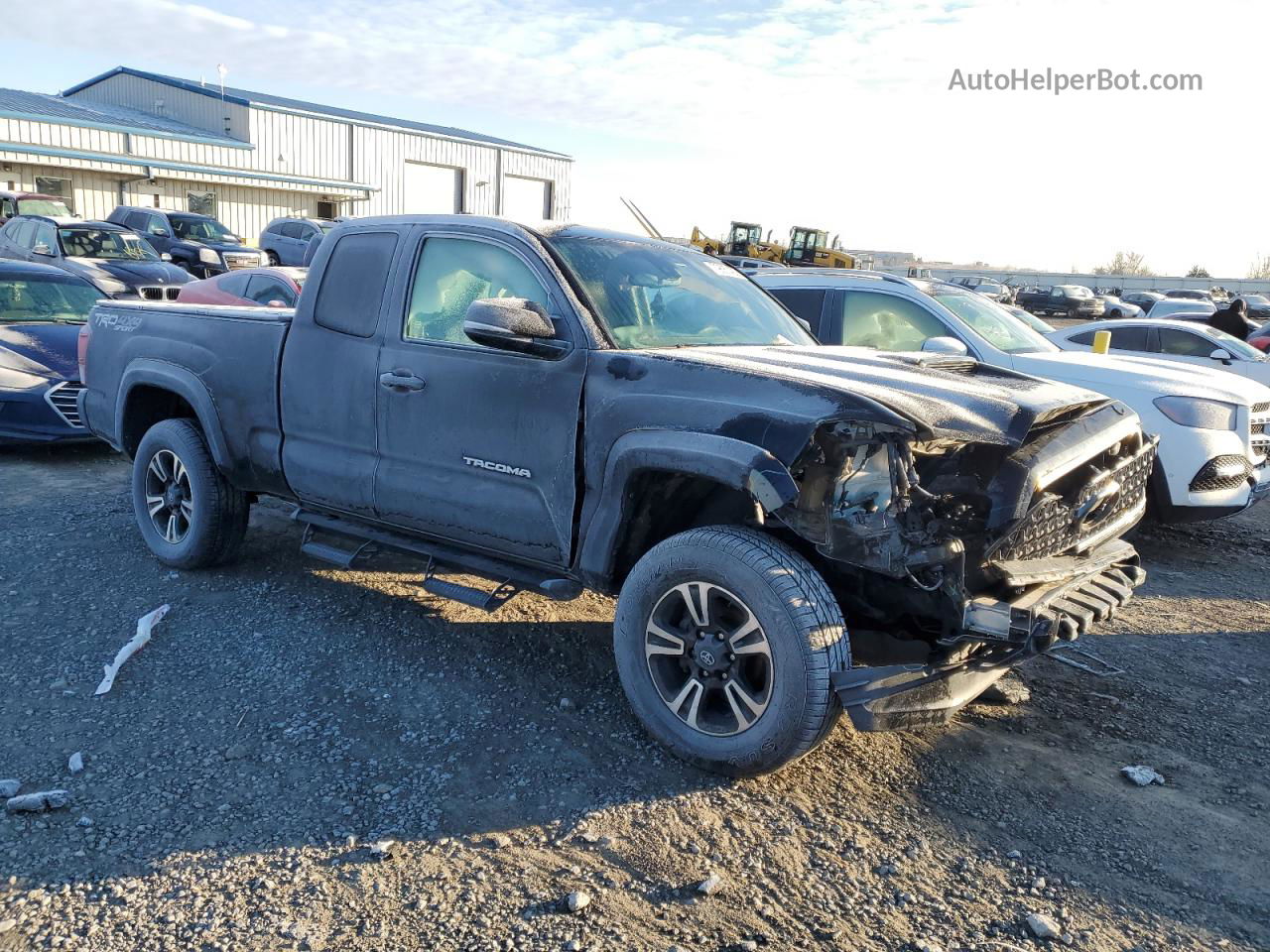 2019 Toyota Tacoma Access Cab Blue vin: 5TFSZ5AN9KX170549