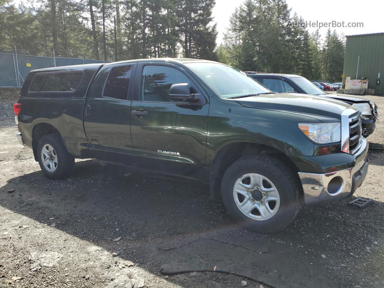 2012 Toyota Tundra Double Cab Sr5 Green vin: 5TFUM5F12CX034973