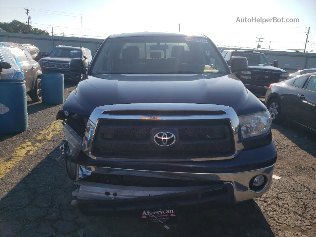 2012 Toyota Tundra Double Cab Sr5 Blue vin: 5TFUM5F14CX034554