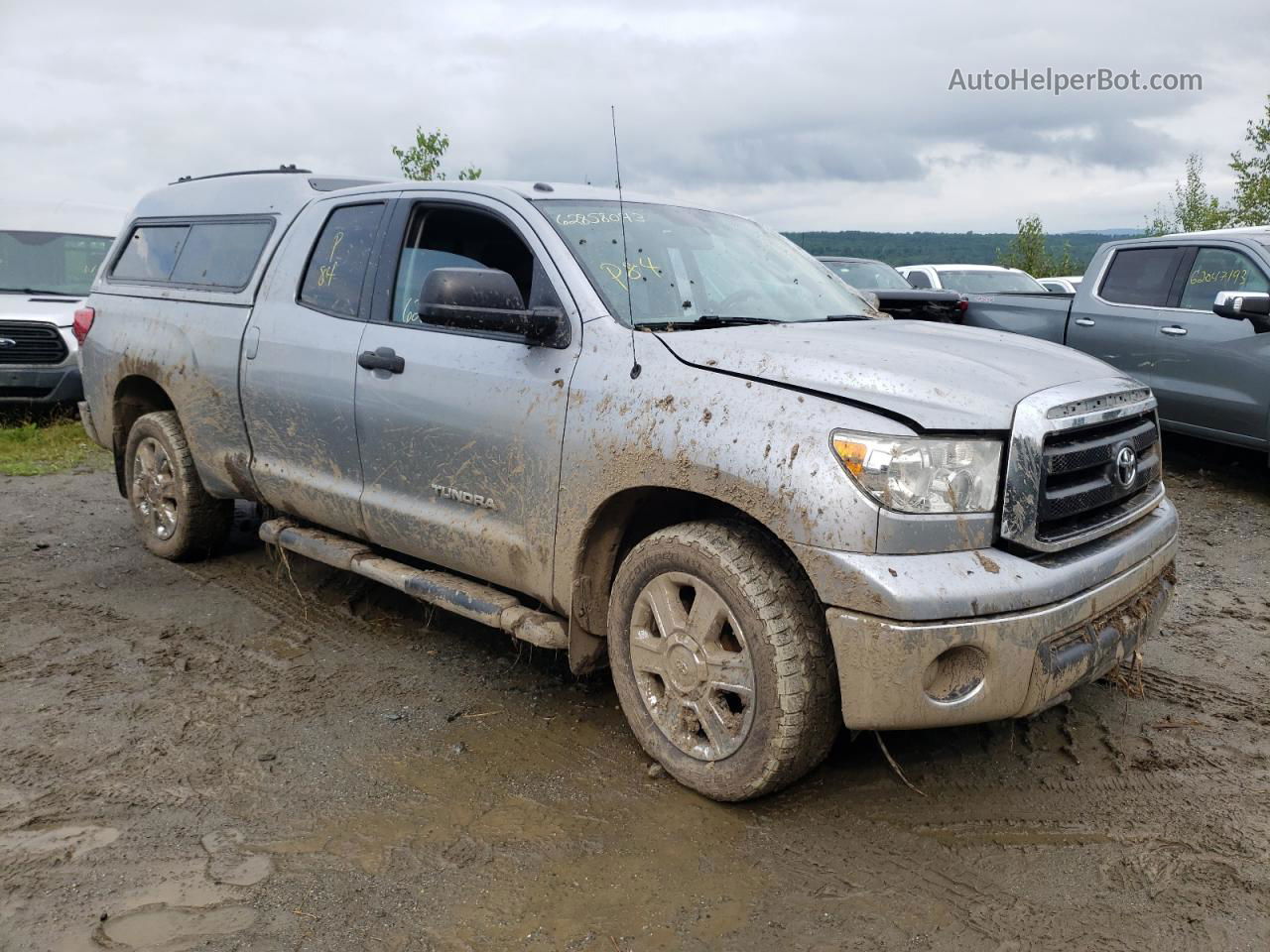 2012 Toyota Tundra Double Cab Sr5 Silver vin: 5TFUM5F14CX037017