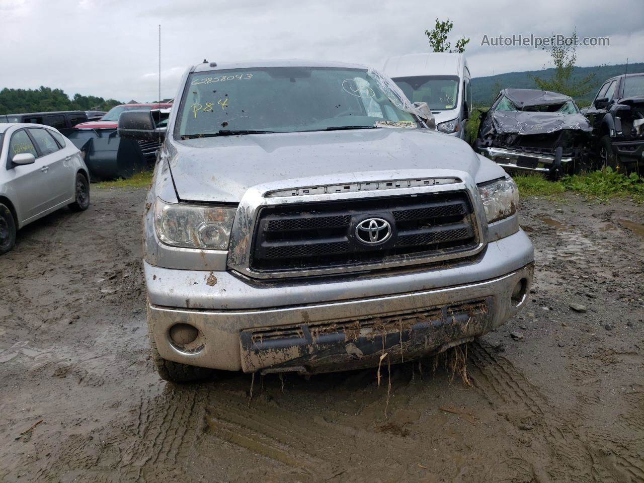 2012 Toyota Tundra Double Cab Sr5 Silver vin: 5TFUM5F14CX037017