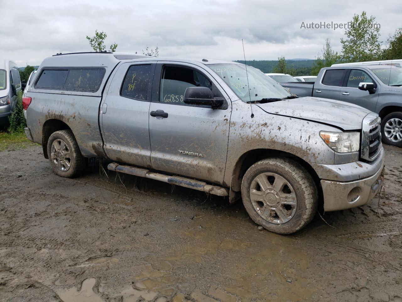 2012 Toyota Tundra Double Cab Sr5 Silver vin: 5TFUM5F14CX037017