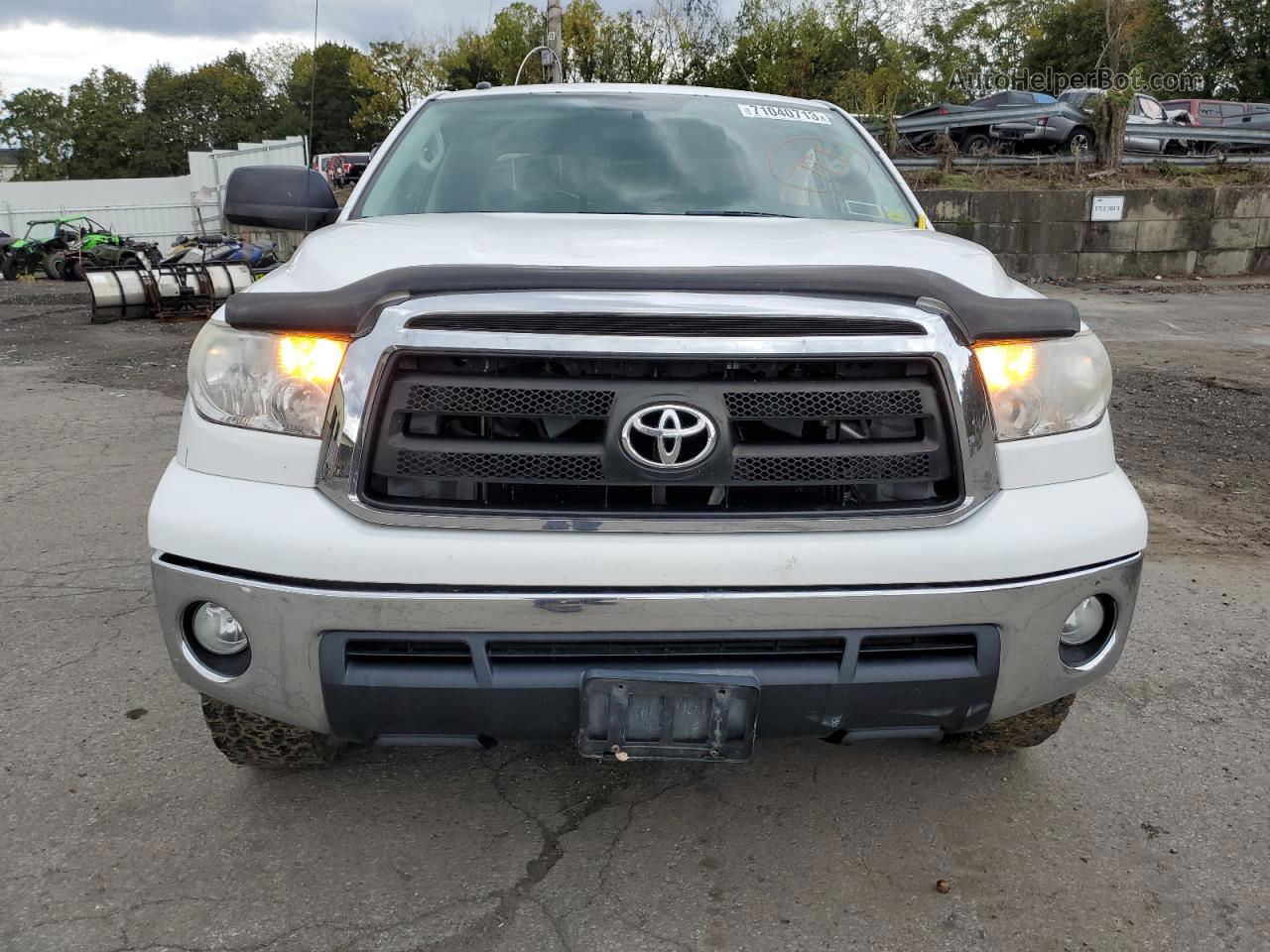 2012 Toyota Tundra Double Cab Sr5 White vin: 5TFUM5F17CX032040