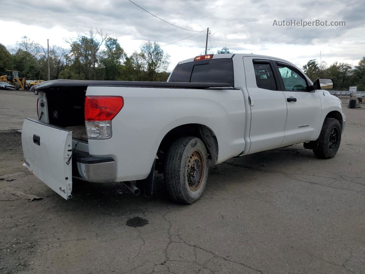 2012 Toyota Tundra Double Cab Sr5 White vin: 5TFUM5F17CX032040