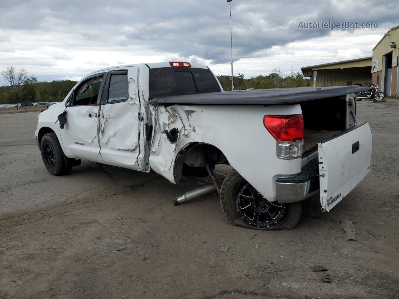 2012 Toyota Tundra Double Cab Sr5 White vin: 5TFUM5F17CX032040