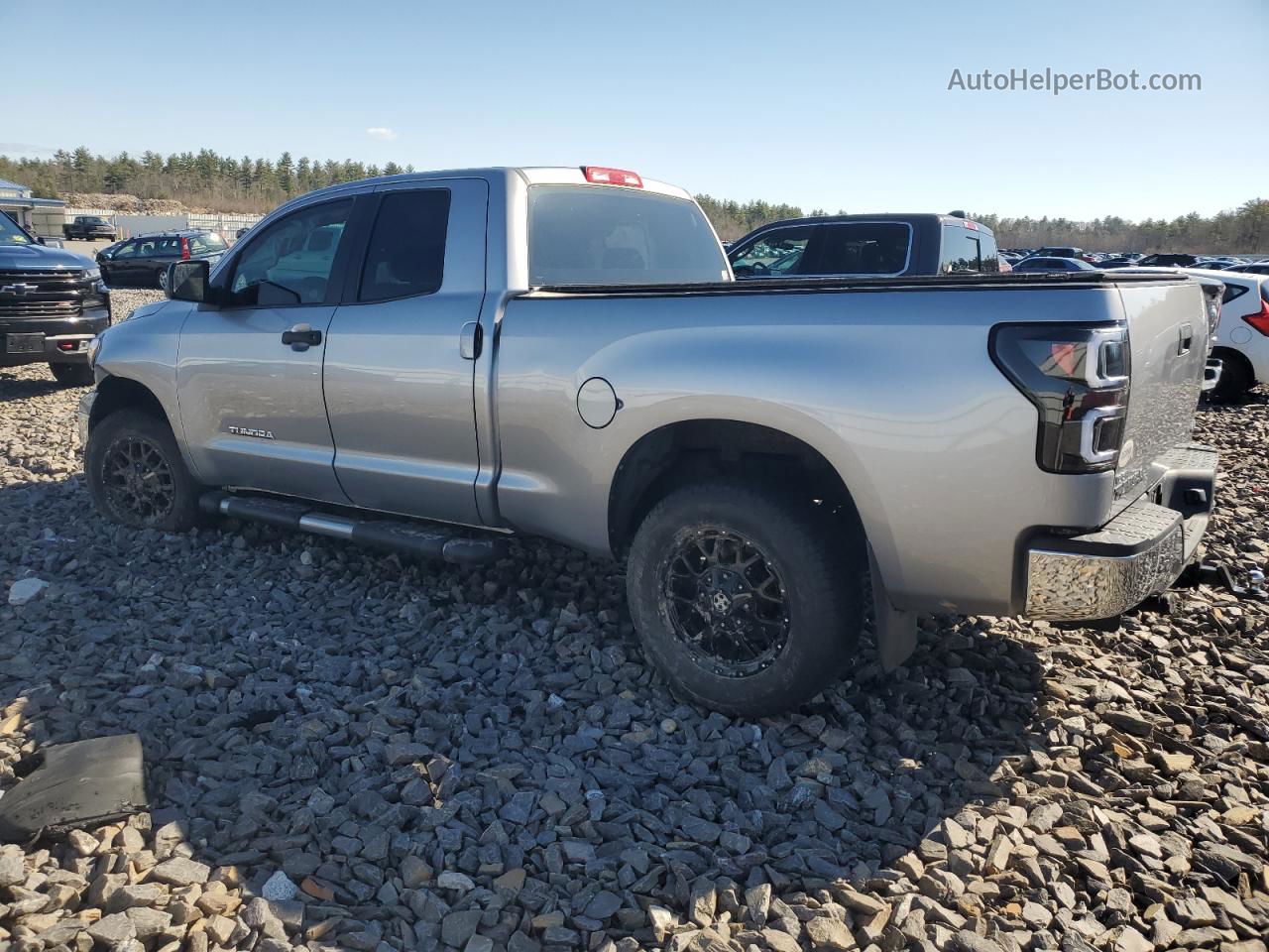 2012 Toyota Tundra Double Cab Sr5 Silver vin: 5TFUM5F1XCX035840