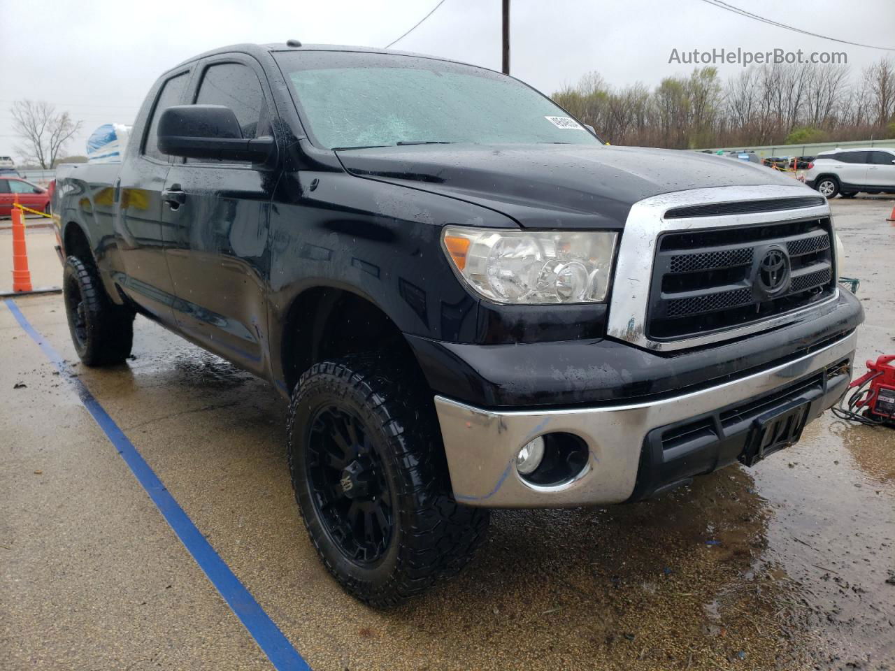 2012 Toyota Tundra Double Cab Sr5 Black vin: 5TFUW5F11CX228596