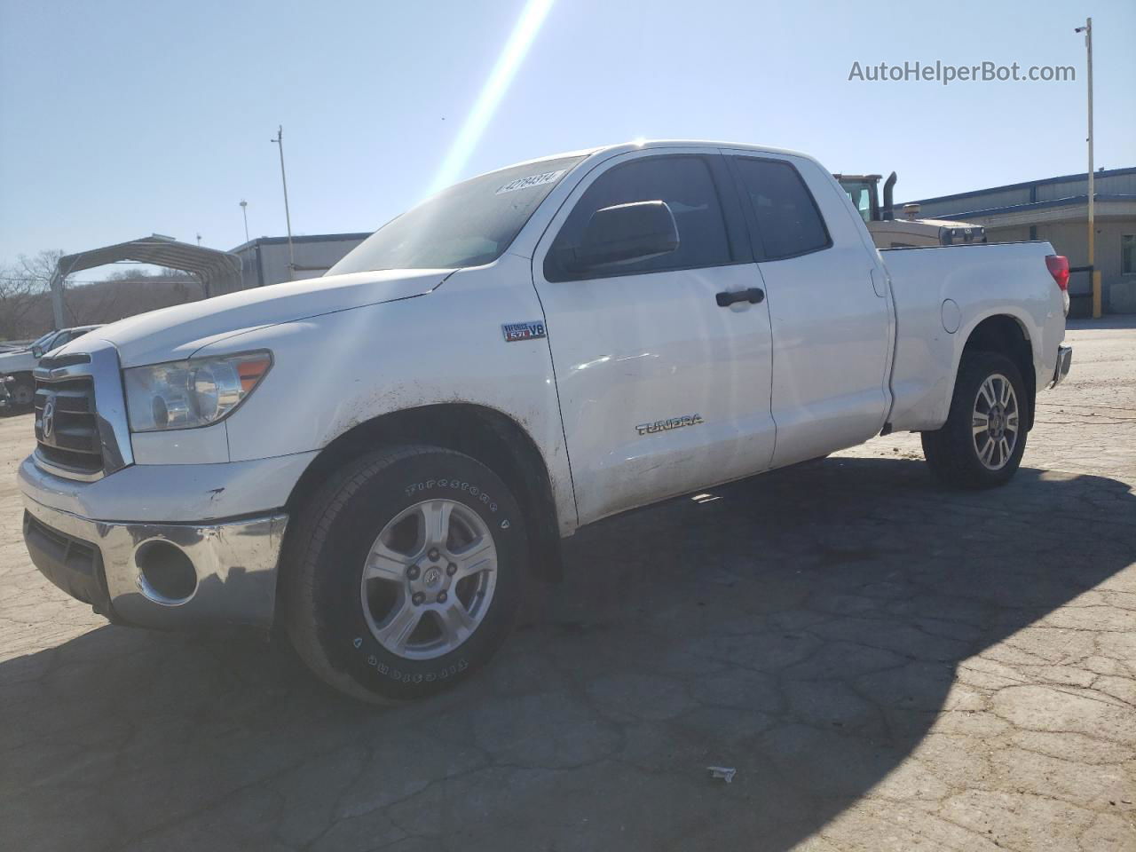 2012 Toyota Tundra Double Cab Sr5 White vin: 5TFUW5F13CX249904