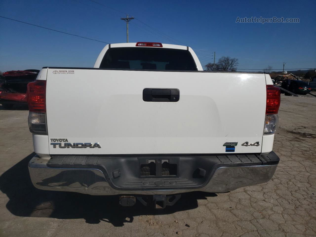 2012 Toyota Tundra Double Cab Sr5 White vin: 5TFUW5F13CX249904