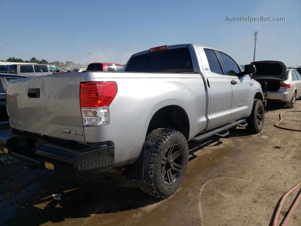 2012 Toyota Tundra Double Cab Sr5 Silver vin: 5TFUW5F15CX223207