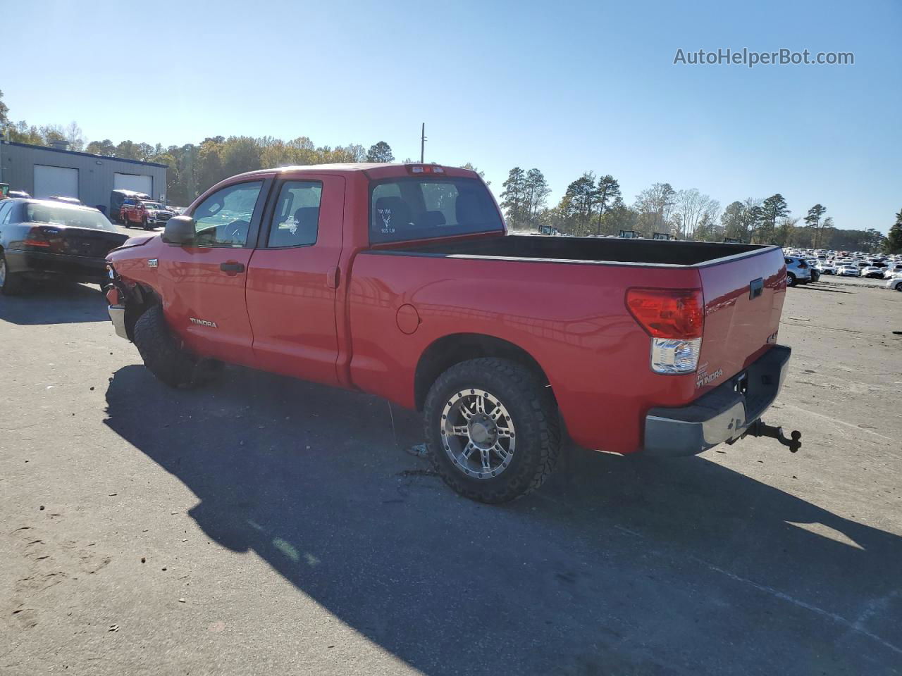 2012 Toyota Tundra Double Cab Sr5 Red vin: 5TFUW5F15CX255669