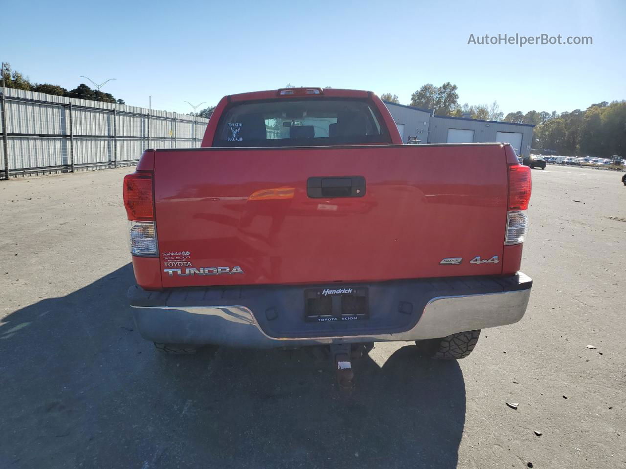 2012 Toyota Tundra Double Cab Sr5 Red vin: 5TFUW5F15CX255669