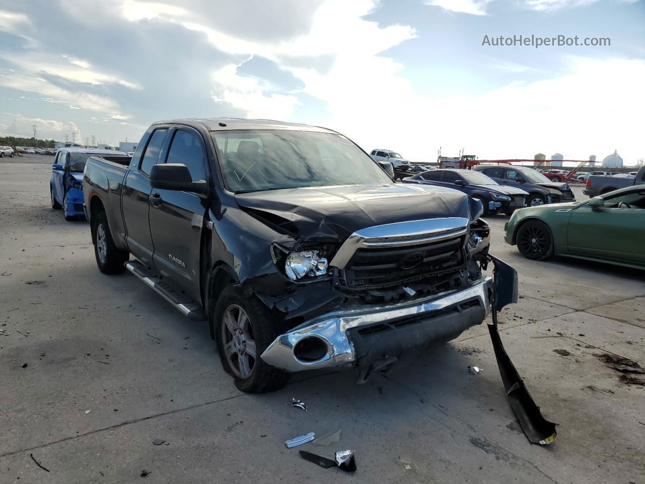 2012 Toyota Tundra Double Cab Sr5 Black vin: 5TFUW5F19CX257151