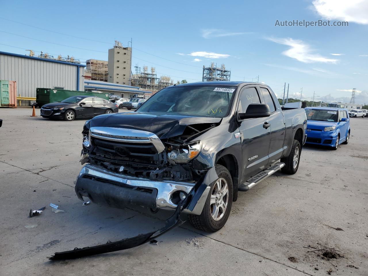 2012 Toyota Tundra Double Cab Sr5 Black vin: 5TFUW5F19CX257151