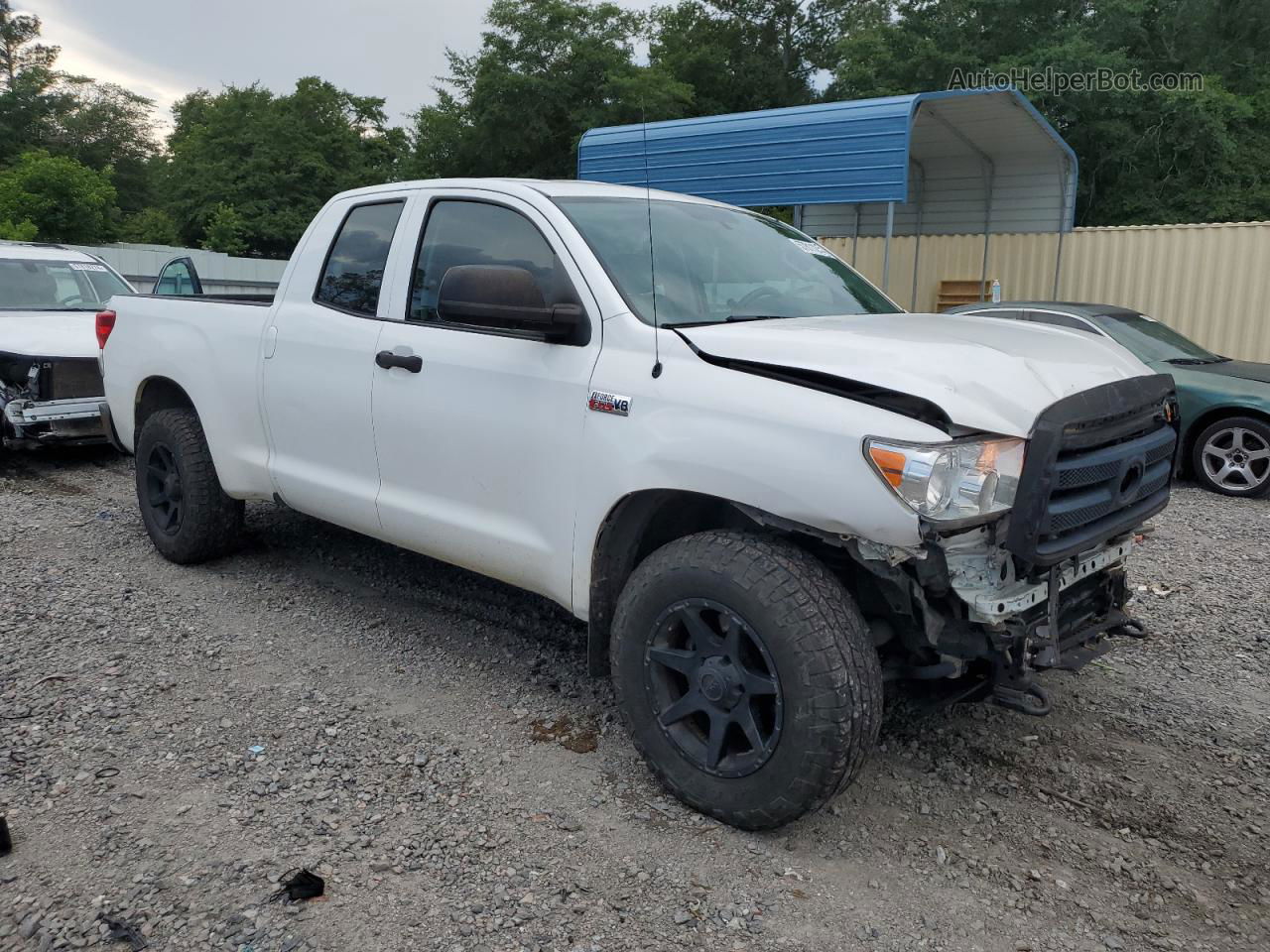 2012 Toyota Tundra Double Cab Sr5 White vin: 5TFUW5F1XCX227320