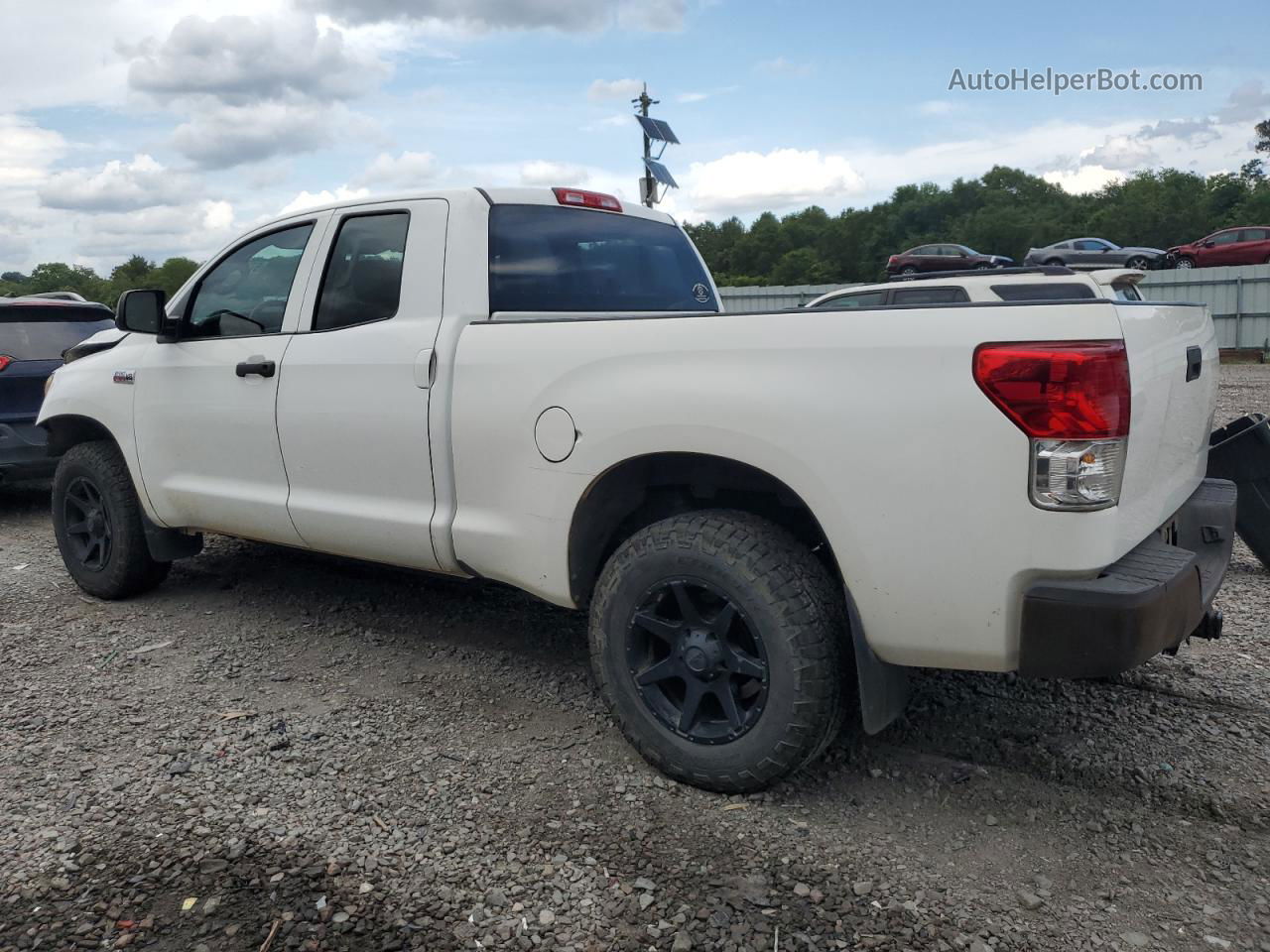 2012 Toyota Tundra Double Cab Sr5 White vin: 5TFUW5F1XCX227320