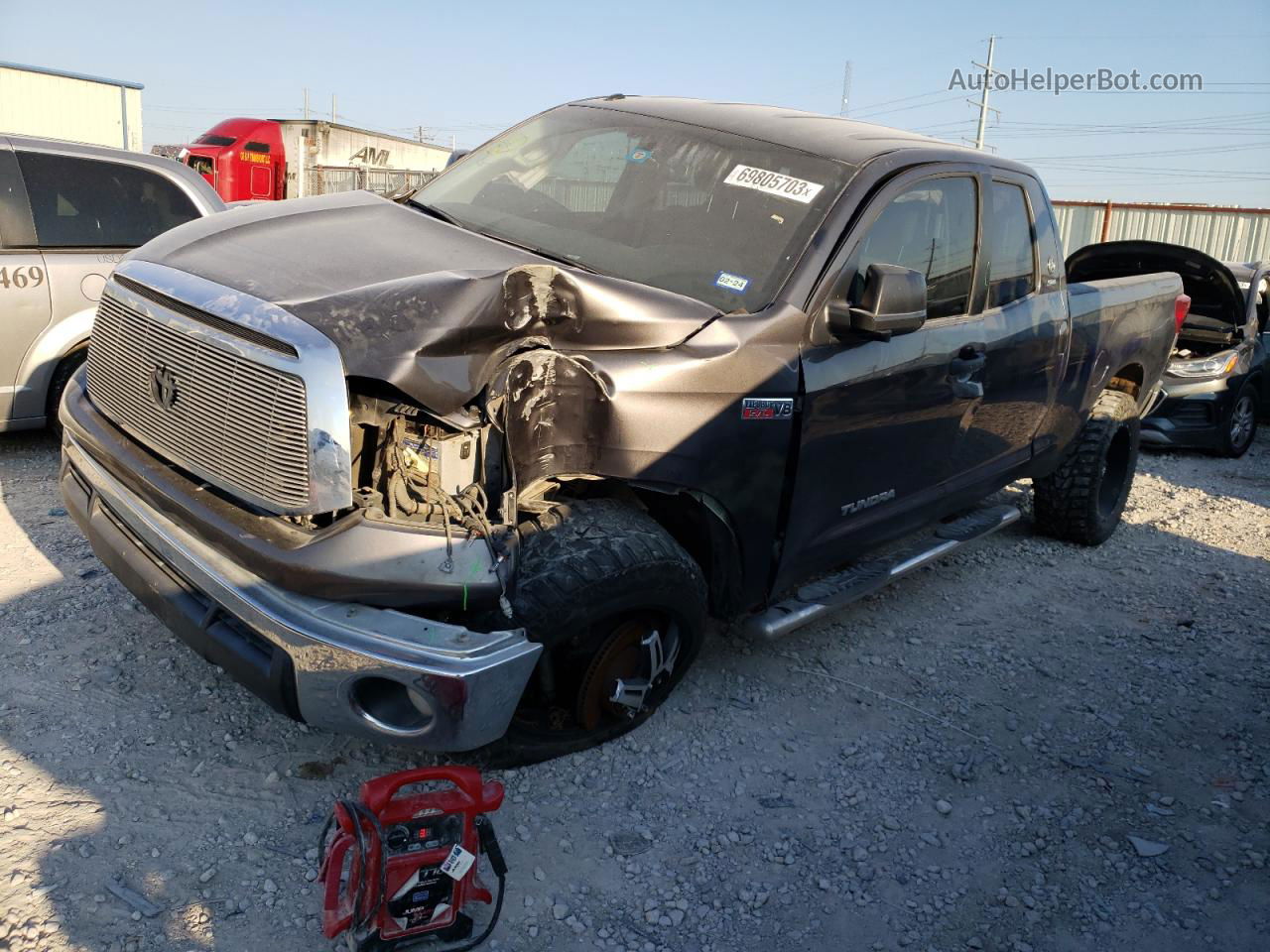 2012 Toyota Tundra Double Cab Sr5 Серый vin: 5TFUW5F1XCX248202