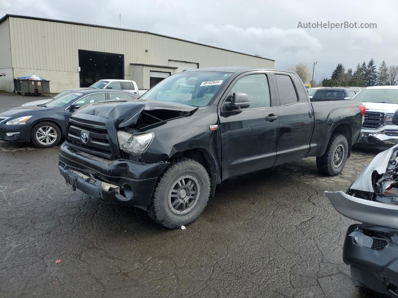 2012 Toyota Tundra Double Cab Sr5 Black vin: 5TFUY5F11CX217513