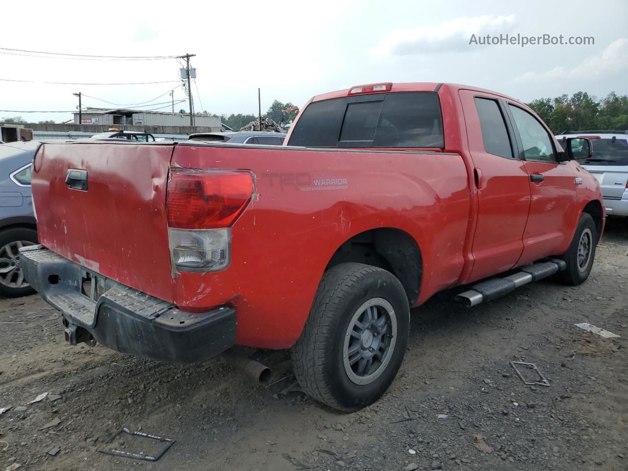 2012 Toyota Tundra Double Cab Sr5 Red vin: 5TFUY5F12CX240461