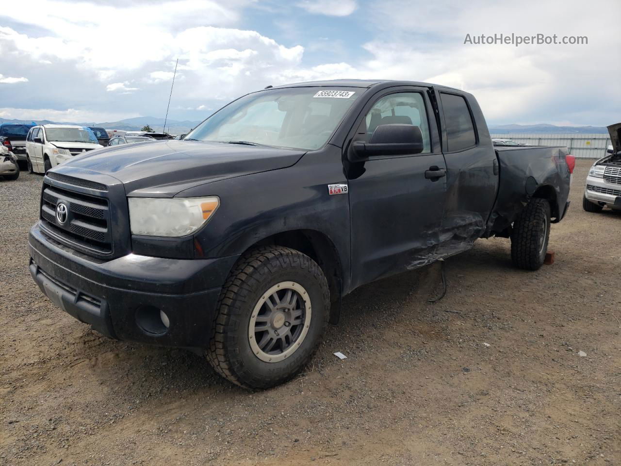 2012 Toyota Tundra Double Cab Sr5 Black vin: 5TFUY5F12CX268809