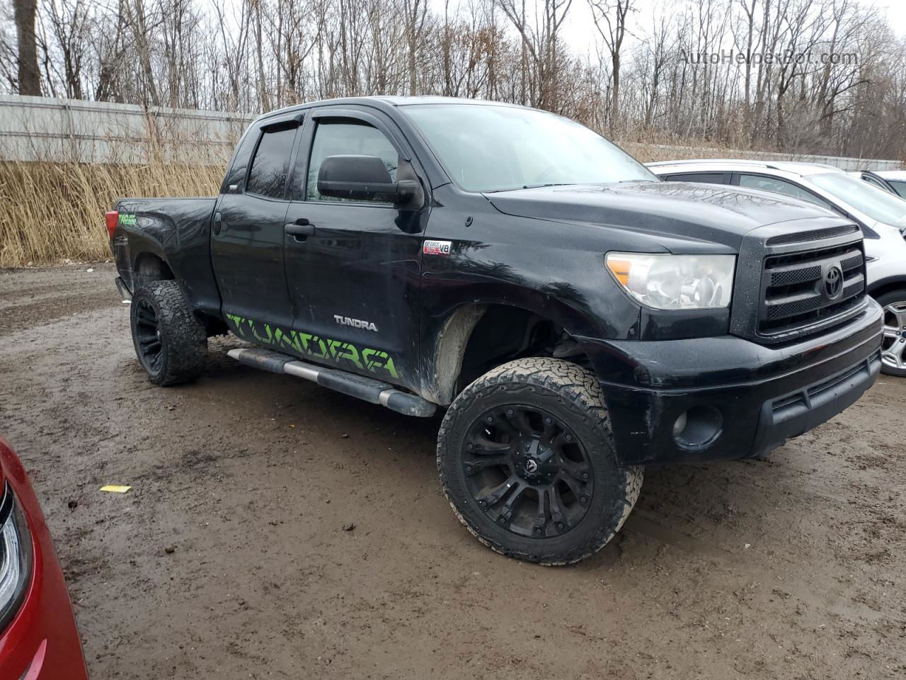 2012 Toyota Tundra Double Cab Sr5 Black vin: 5TFUY5F13CX233762