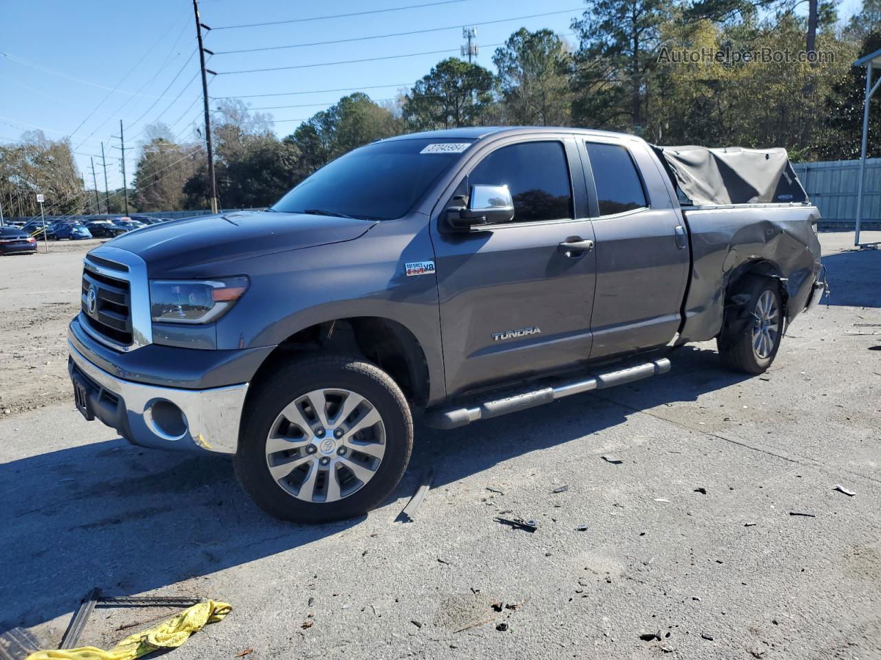 2012 Toyota Tundra Double Cab Sr5 Gray vin: 5TFUY5F13CX265983