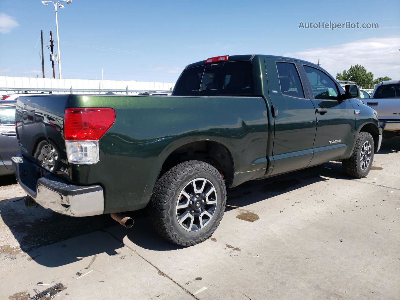 2012 Toyota Tundra Double Cab Sr5 Зеленый vin: 5TFUY5F18CX214270