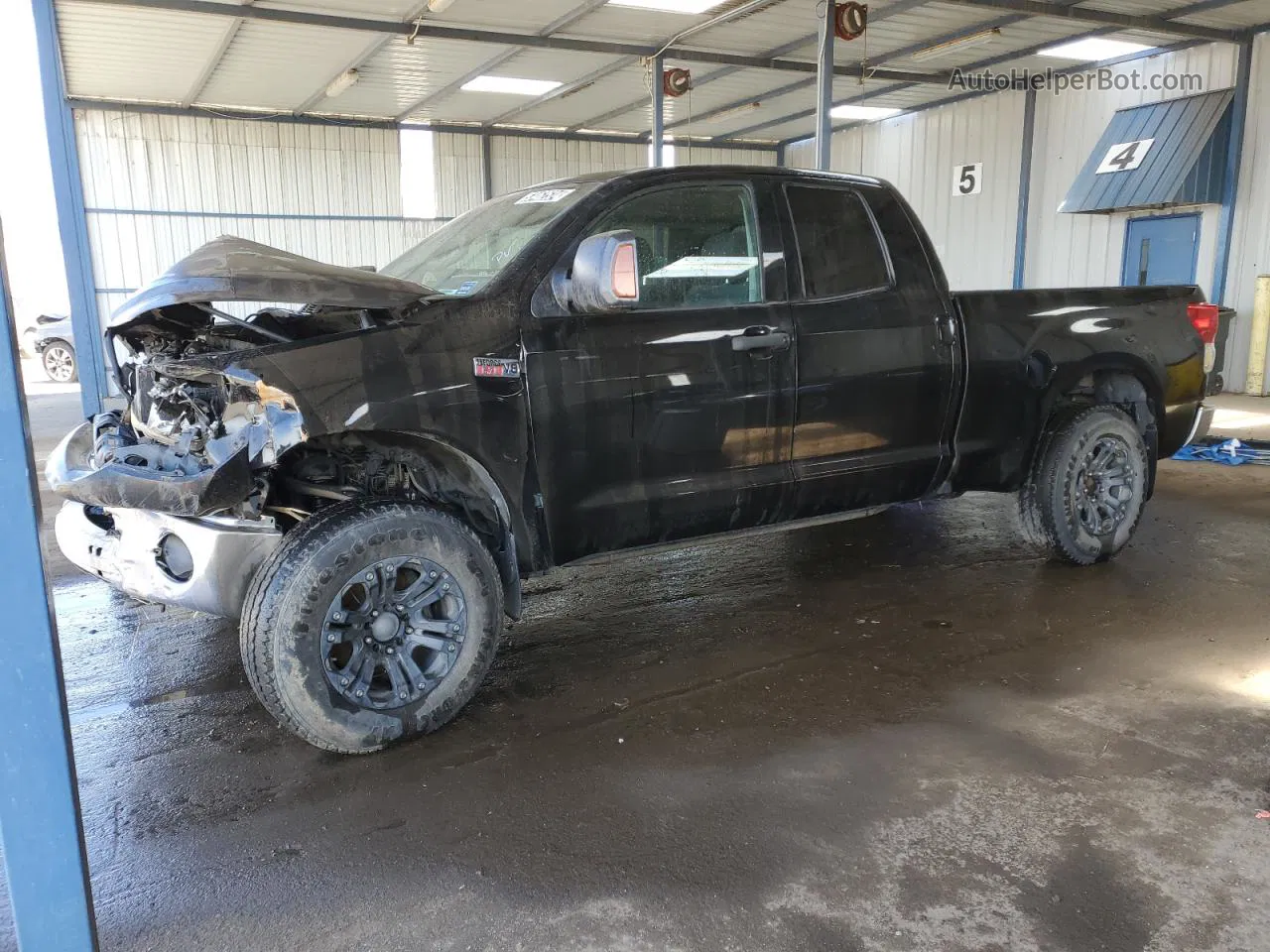 2012 Toyota Tundra Double Cab Sr5 Black vin: 5TFUY5F18CX234437