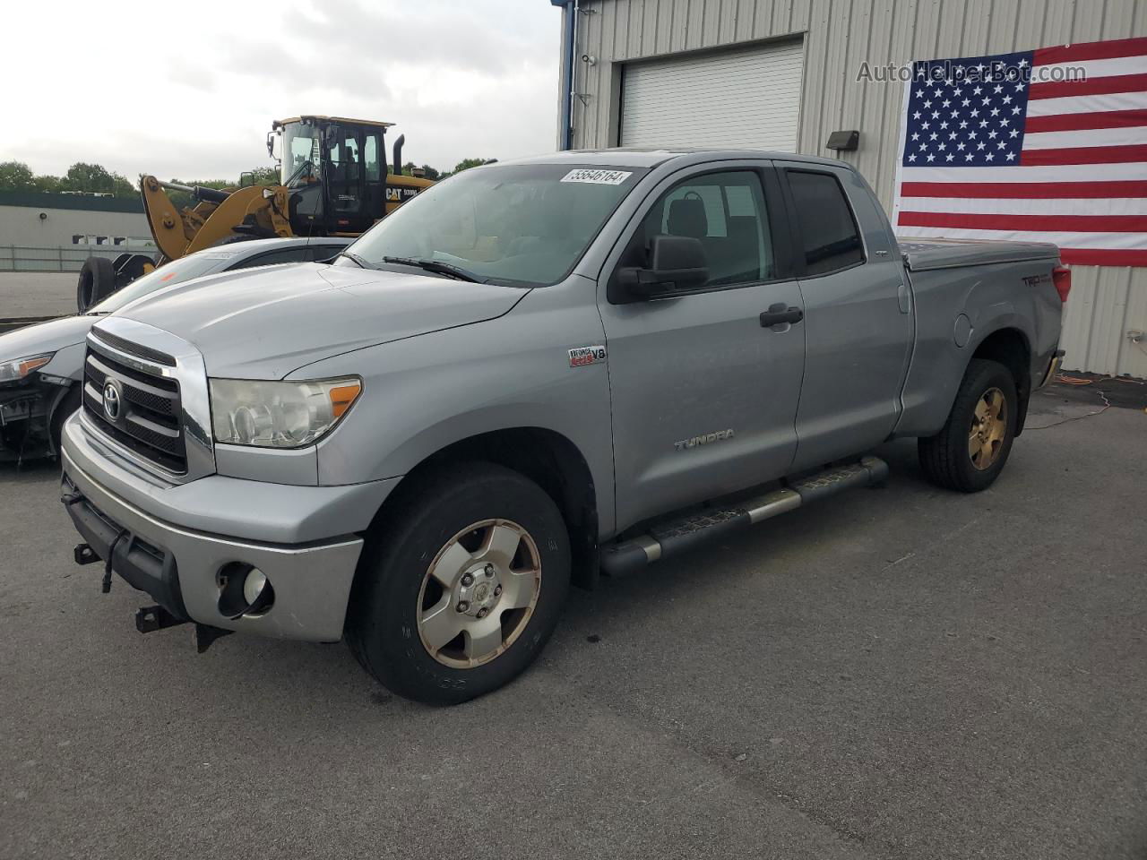 2012 Toyota Tundra Double Cab Sr5 Silver vin: 5TFUY5F1XCX268475