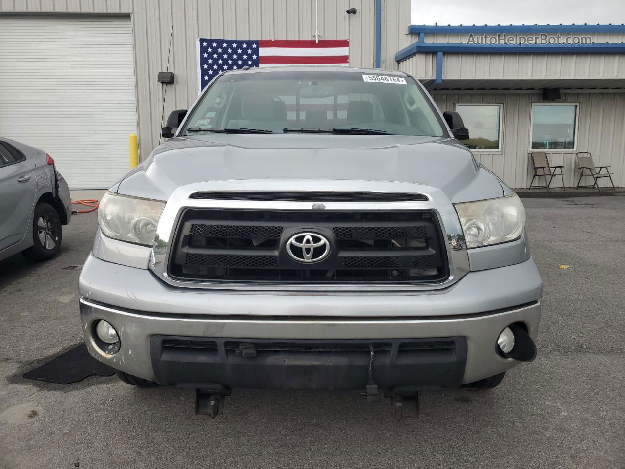 2012 Toyota Tundra Double Cab Sr5 Silver vin: 5TFUY5F1XCX268475