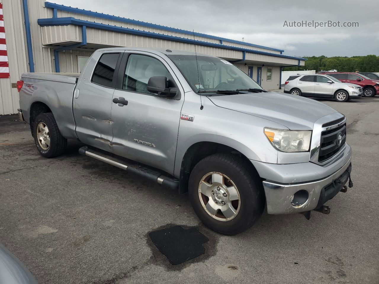 2012 Toyota Tundra Double Cab Sr5 Silver vin: 5TFUY5F1XCX268475