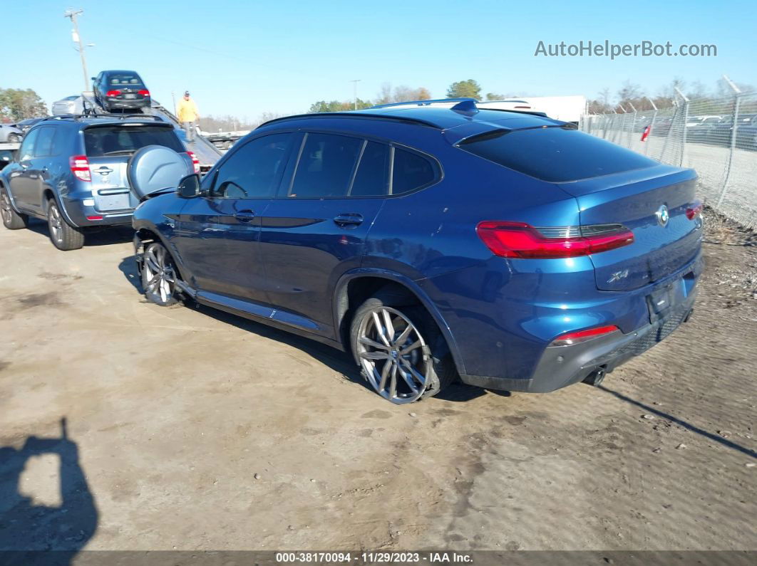 2021 Bmw X4 Xdrive30i Blue vin: 5UX2V1C01M9E13592