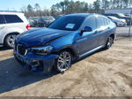 2021 Bmw X4 Xdrive30i Blue vin: 5UX2V1C01M9E13592